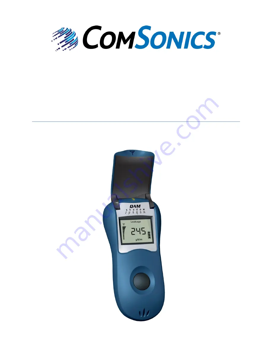 ComSonics QAM Shadow Скачать руководство пользователя страница 1