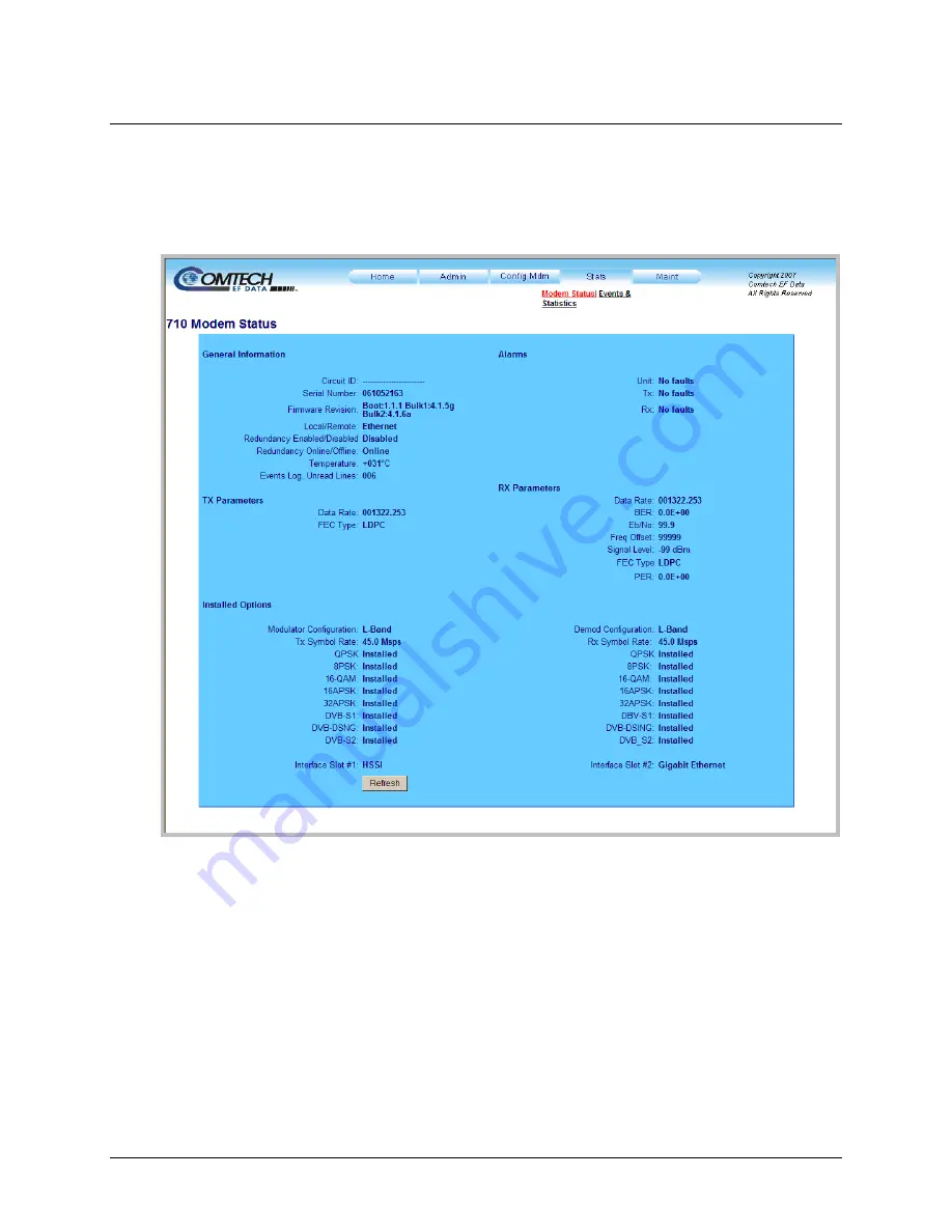 Comtech EF Data CDM-710 Installation And Operation Manual Download Page 141