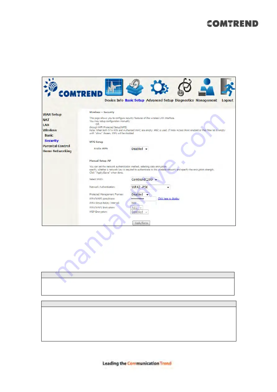 Comtrend Corporation AR-5319 User Manual Download Page 59