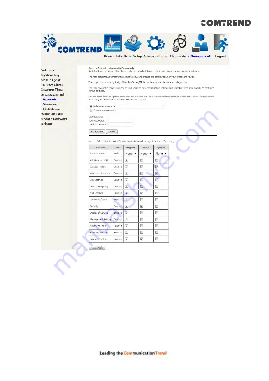 Comtrend Corporation AR-5319 User Manual Download Page 132