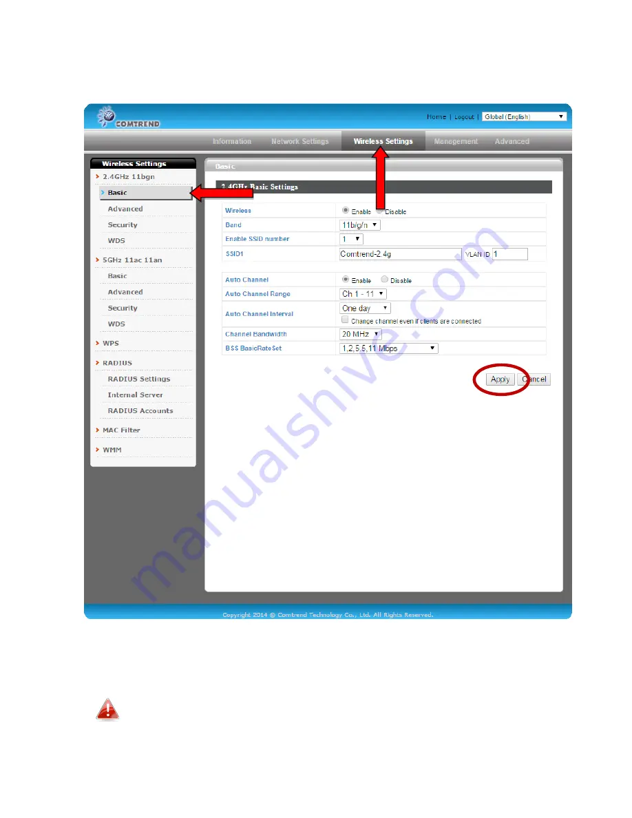 Comtrend Corporation WAP-PC1750W User Manual Download Page 20