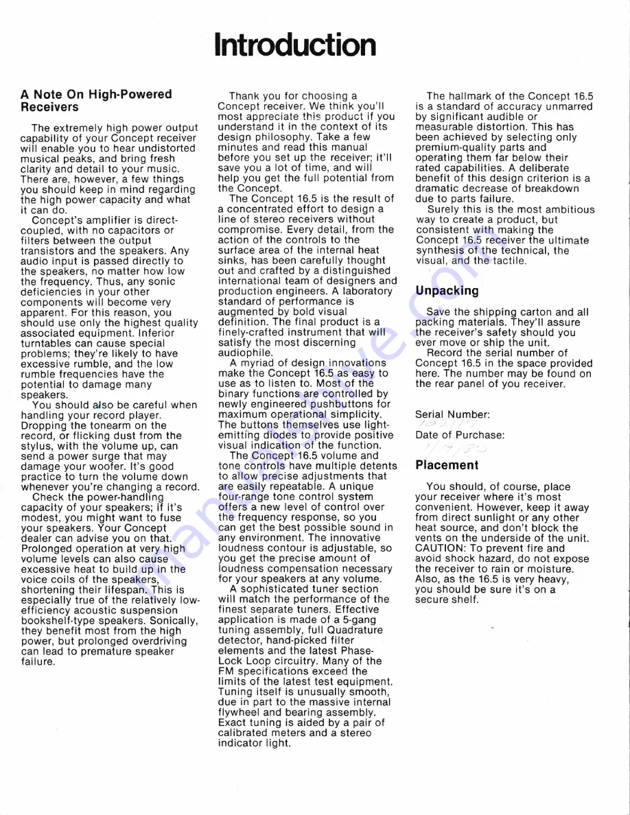 Concept2 16.5 Owner'S Manual Download Page 2