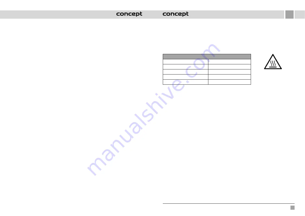 Concept2 QUICK FRY FR1010 Manual Download Page 26