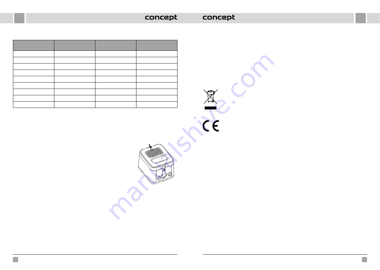 Concept2 QUICK FRY FR1010 Скачать руководство пользователя страница 37