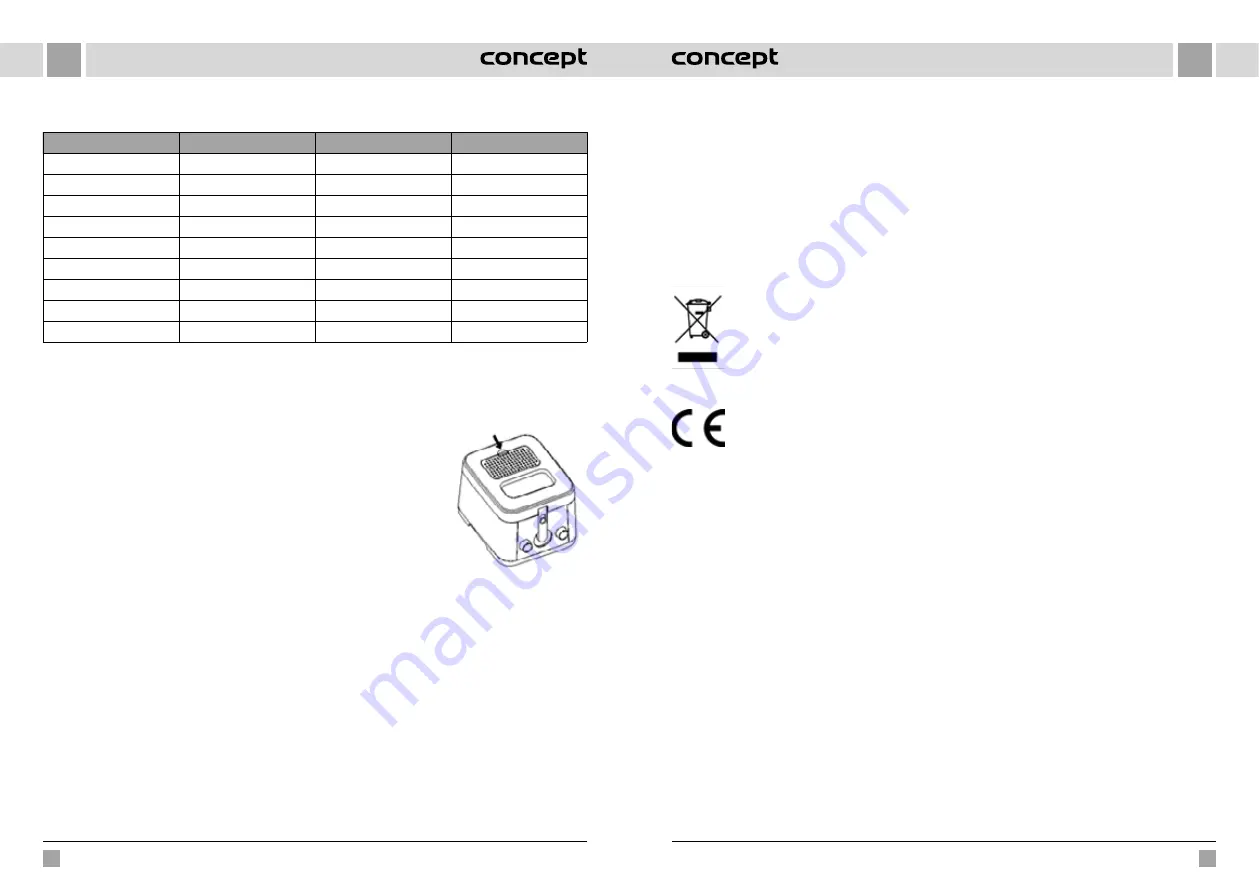 Concept2 QUICK FRY FR1010 Скачать руководство пользователя страница 41