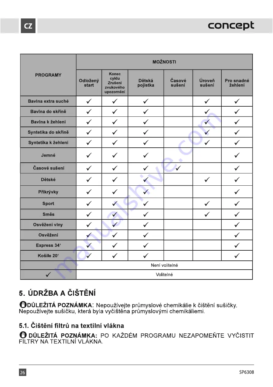 Concept2 SP6308 User Manual Download Page 26