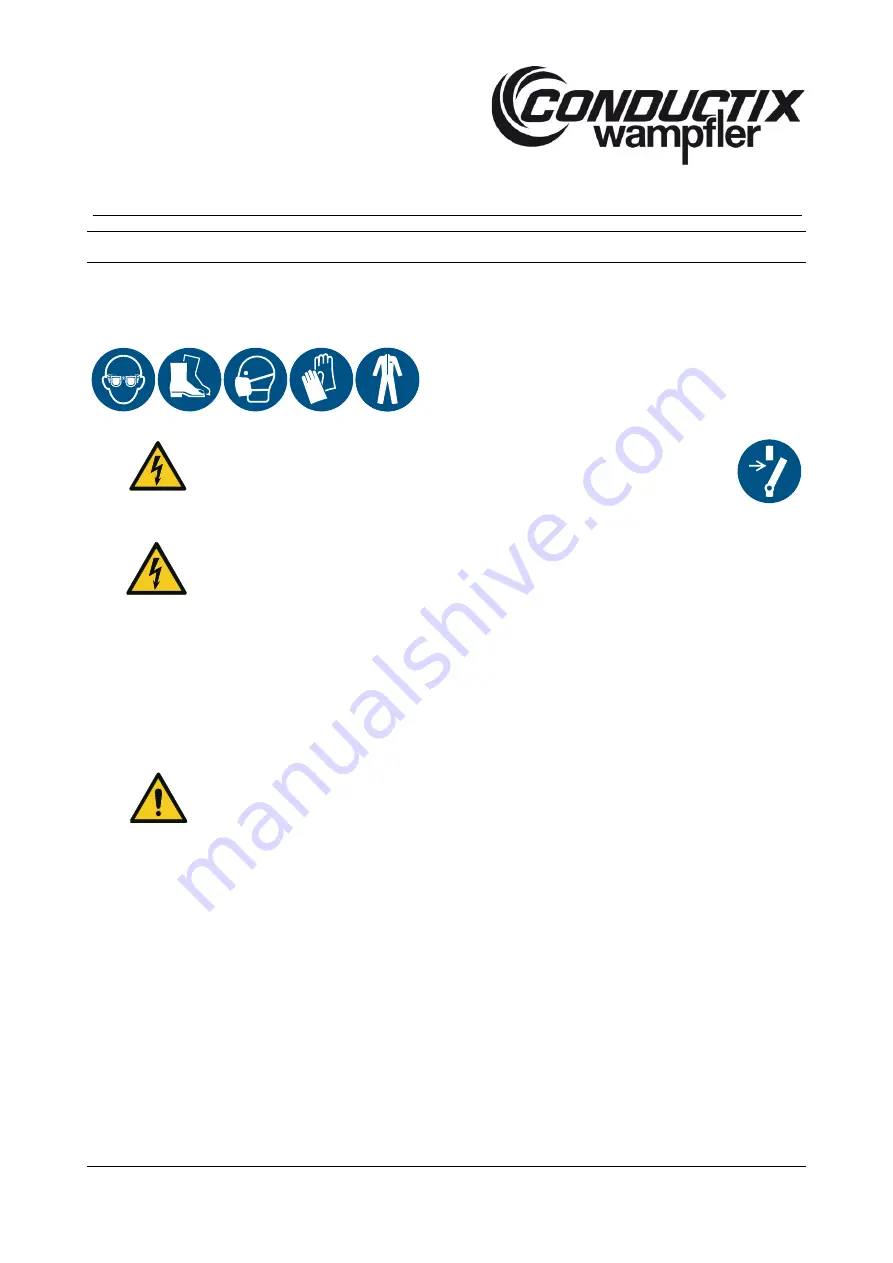 Conductix-Wampfler 0813 Series Operating Instructions Manual Download Page 92