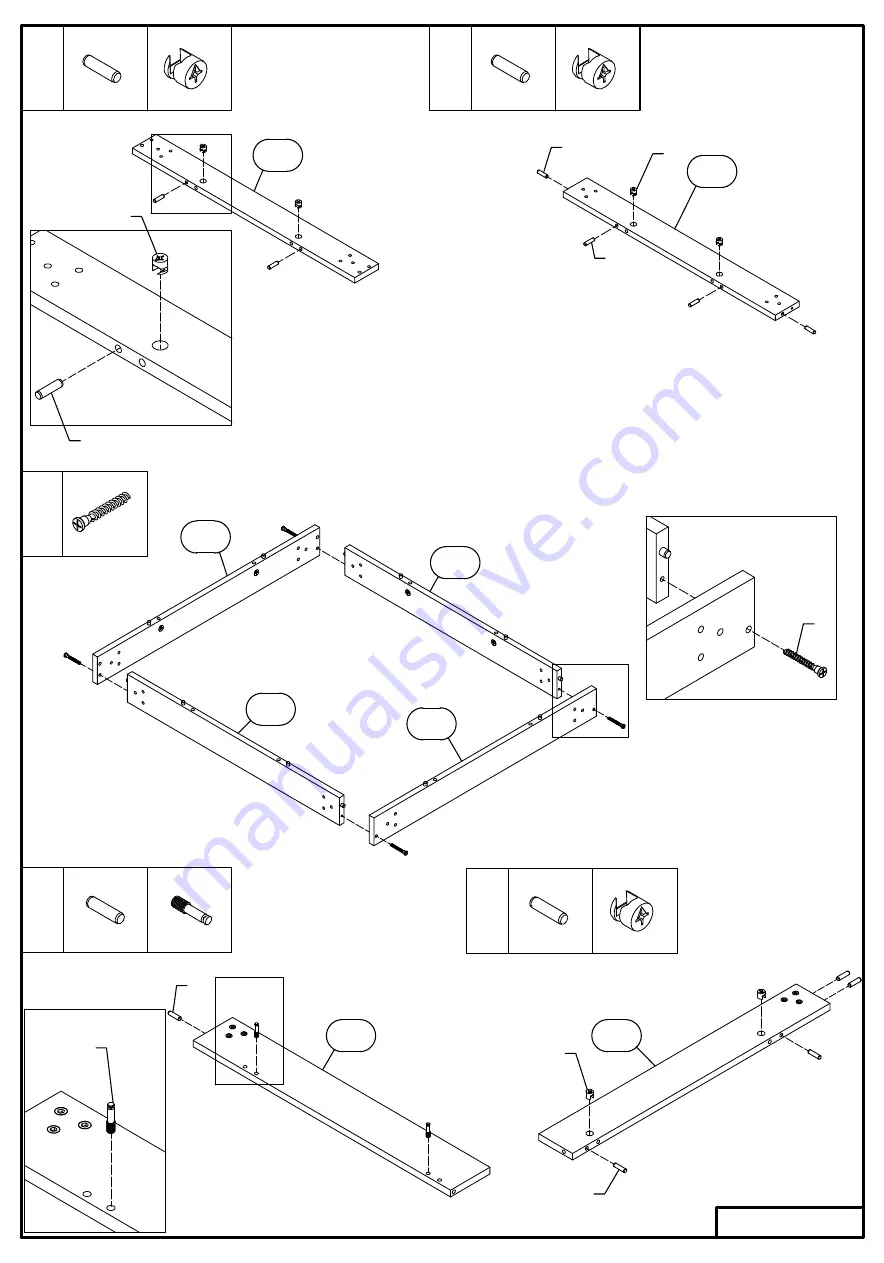 CONFORAMA DT 80X80 B Assembly Instructions Manual Download Page 3