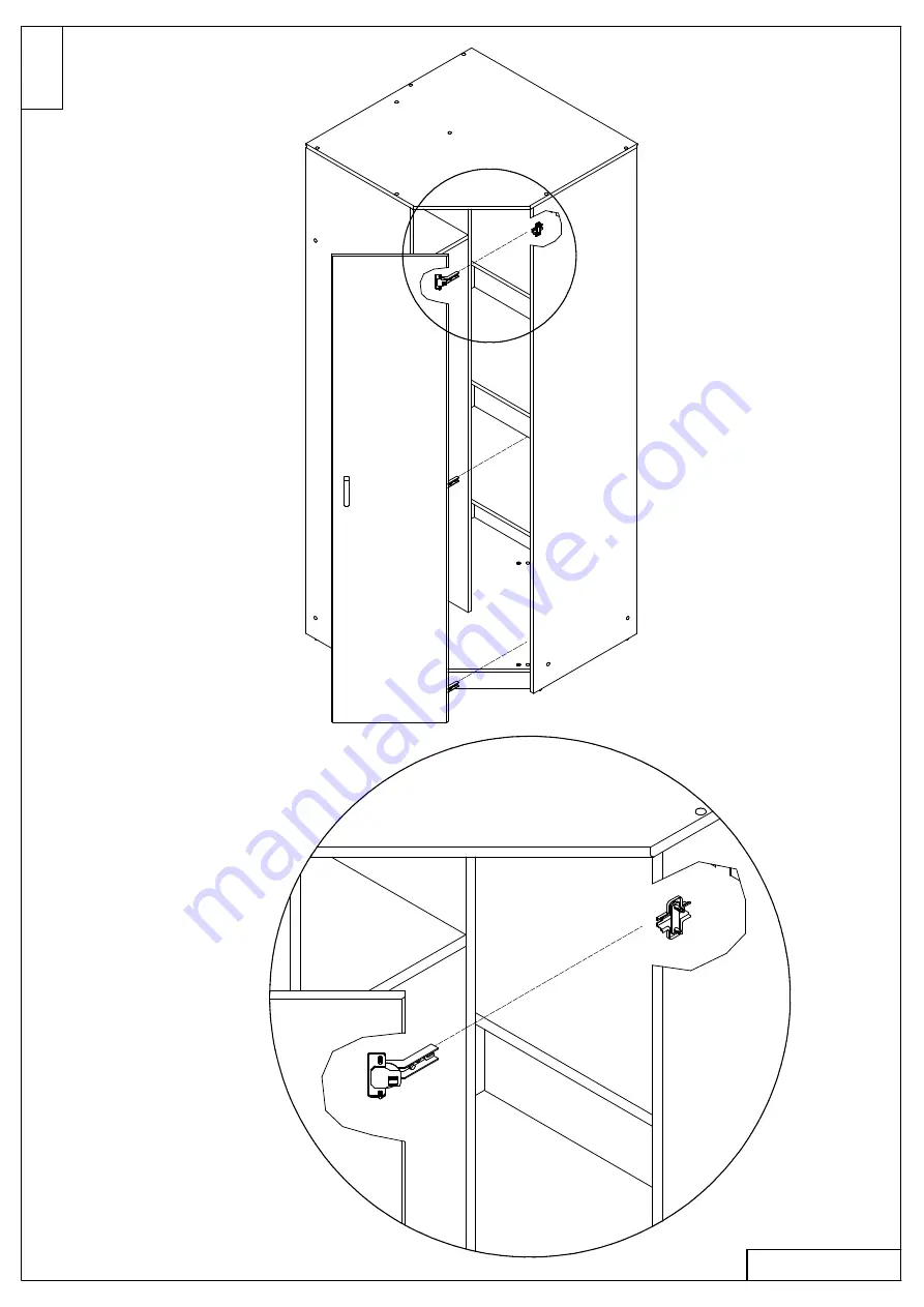 CONFORAMA Ormar Hana kutni B 896001 Assembling Instructions Download Page 11