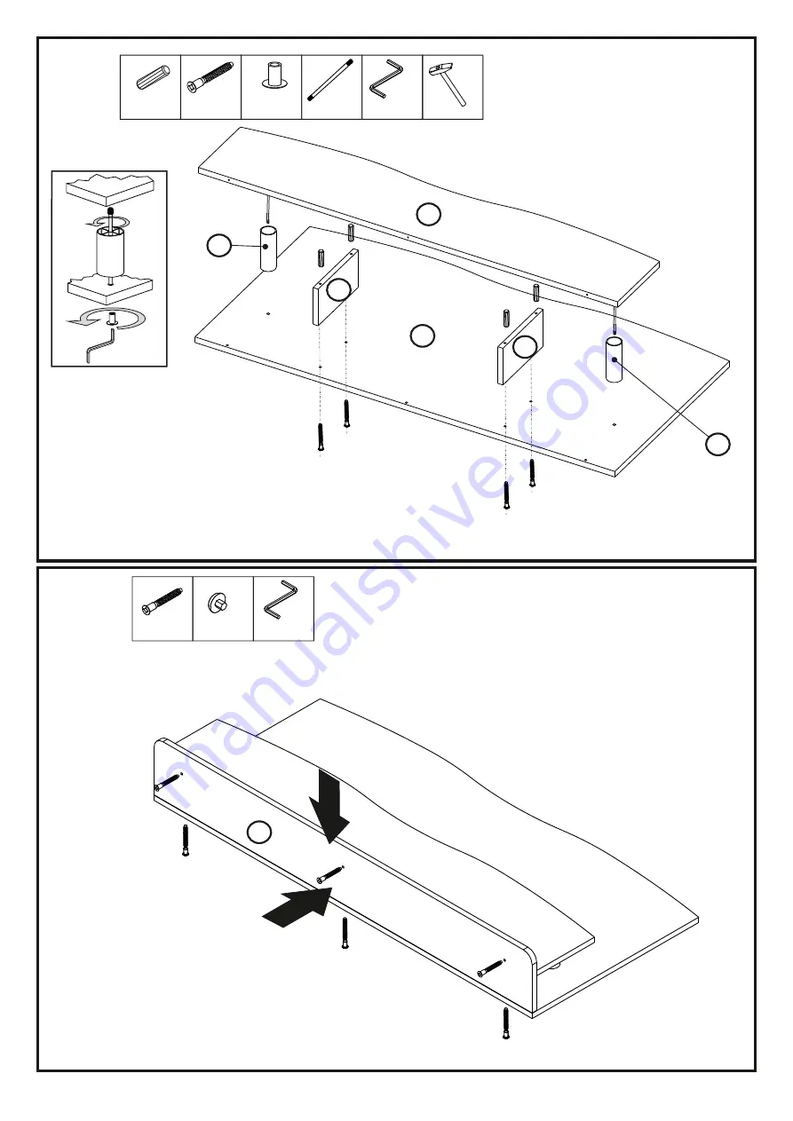 CONFORAMA PIKASSO 4 214323 Assembling Instructions Download Page 9