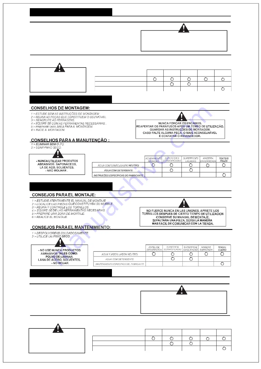 CONFORAMA TIM/002 Assembly Instructions Manual Download Page 7