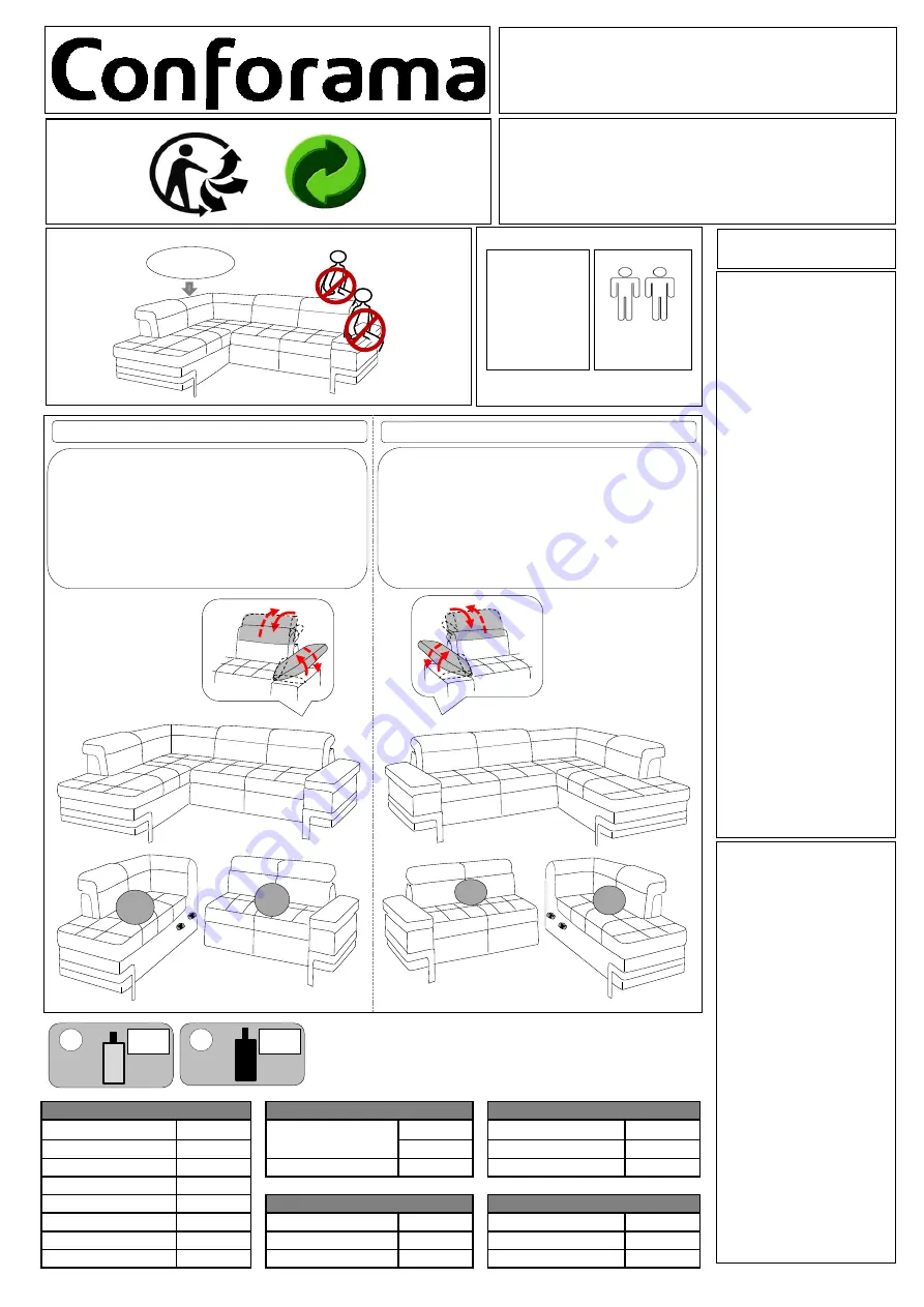 CONFORAMA VERONE 593129 Assembling Instructions Download Page 1