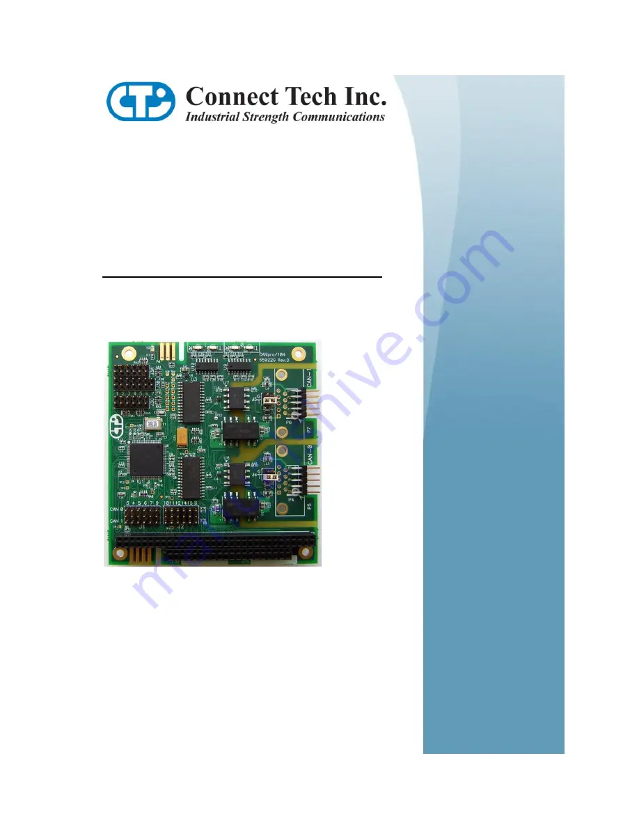 Connect Tech CANpro/104 User Manual Download Page 1