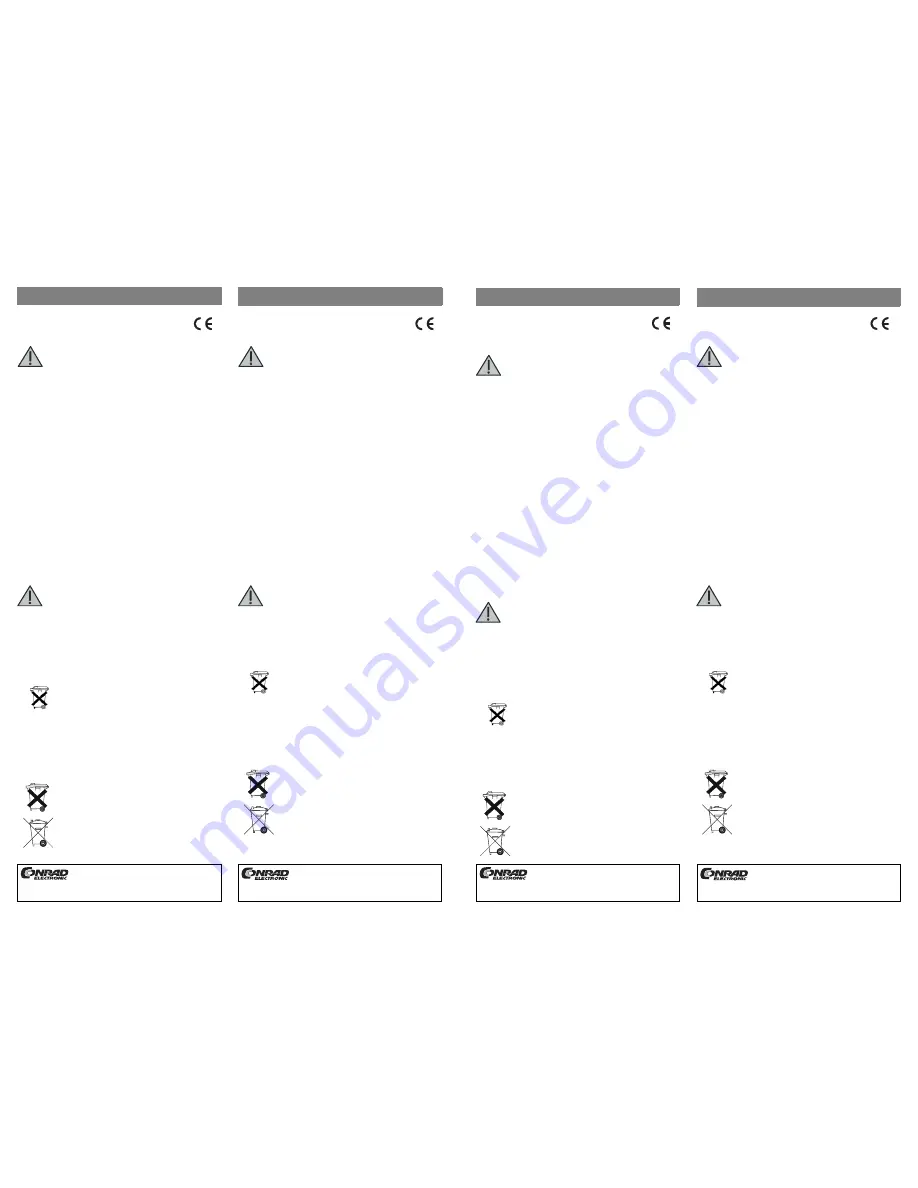 Conrad 840924 Instruction Manual Download Page 4