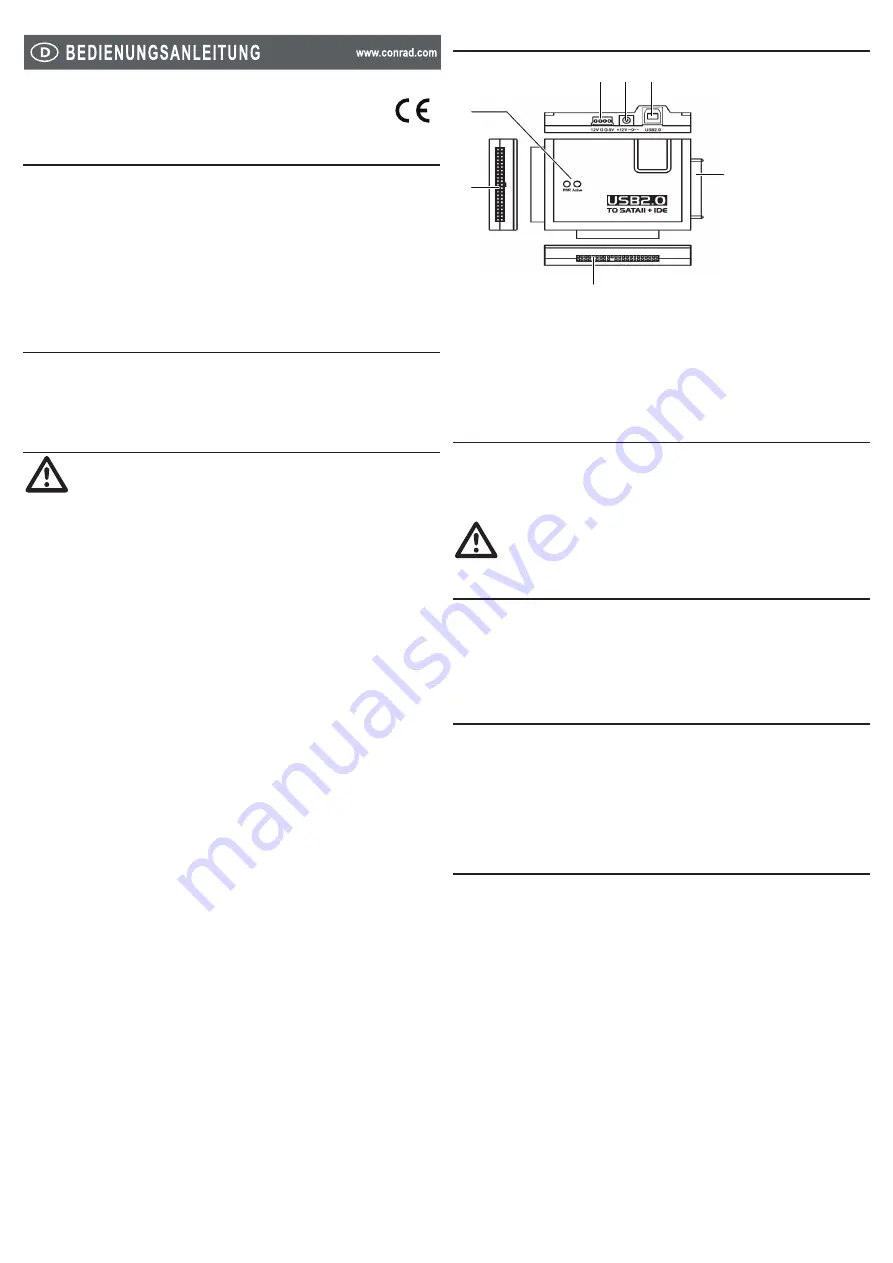 Conrad 98 99 49 Operating Instructions Manual Download Page 1