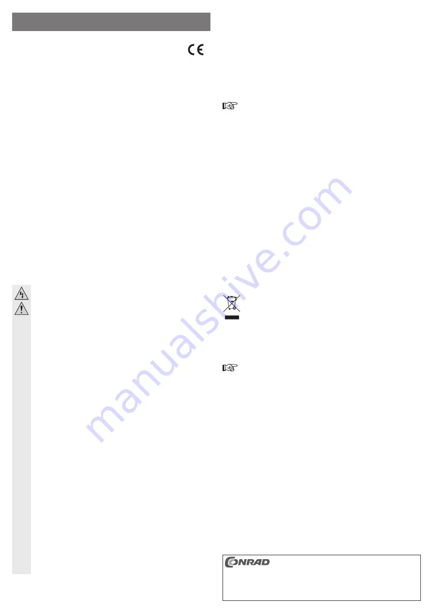 Conrad Minix Neo G4 Operating Instructions Download Page 1