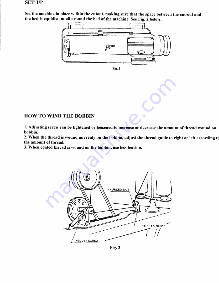 Consew 230 Operator'S Manual Download Page 3