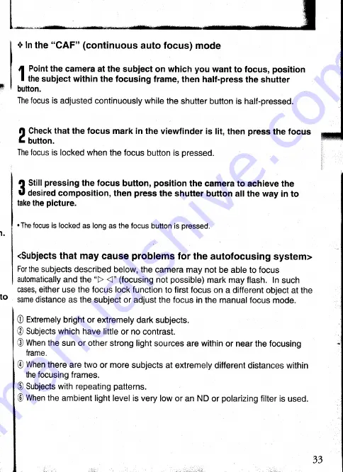 Contax M1 Instruction Manual Download Page 33