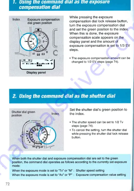 Contax M1 Instruction Manual Download Page 74