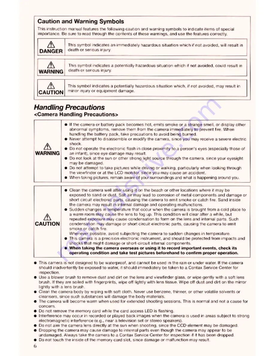 Contax TVS DIGITAL - Manual Download Page 6