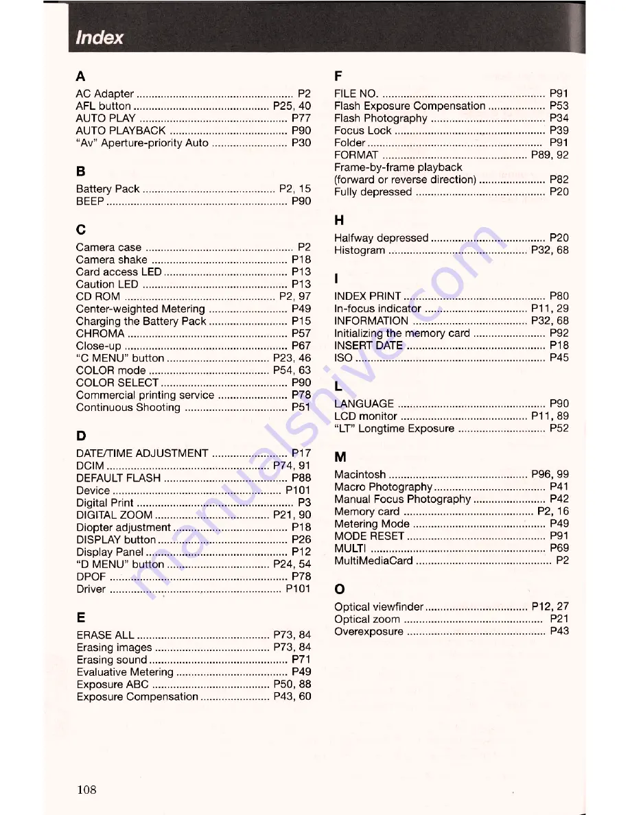 Contax TVS DIGITAL - Manual Download Page 108