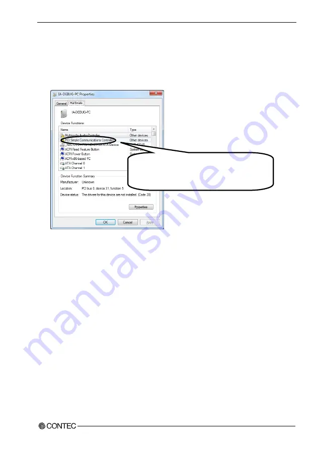 Contec COM-1(LPCI)H User Manual Download Page 24