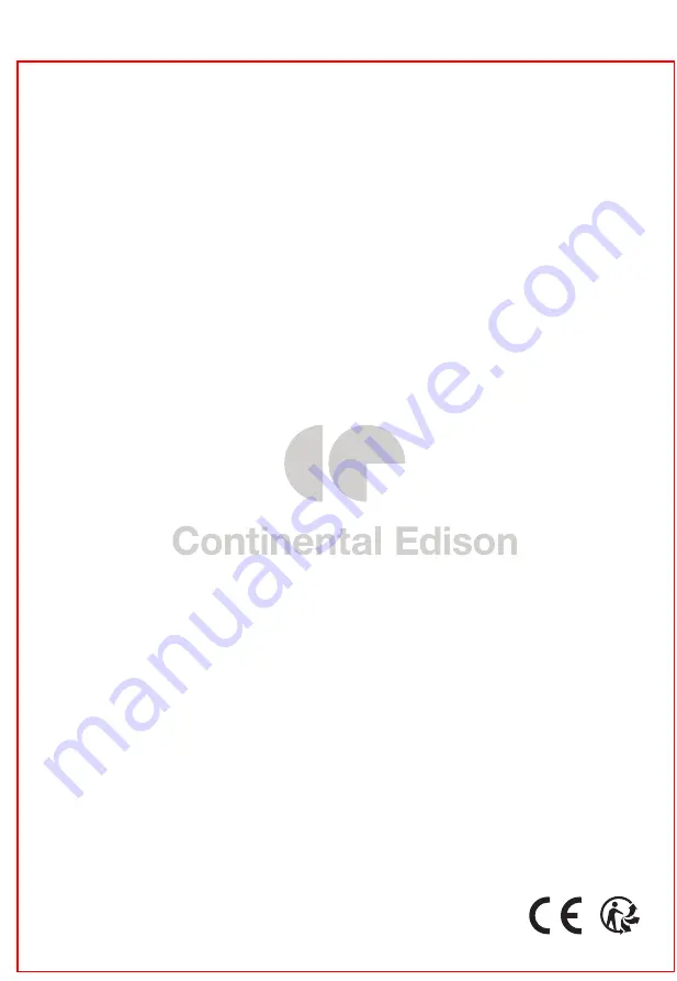 CONTINENTAL EDISON AM820B8N-S0EE Instruction Manual Download Page 48