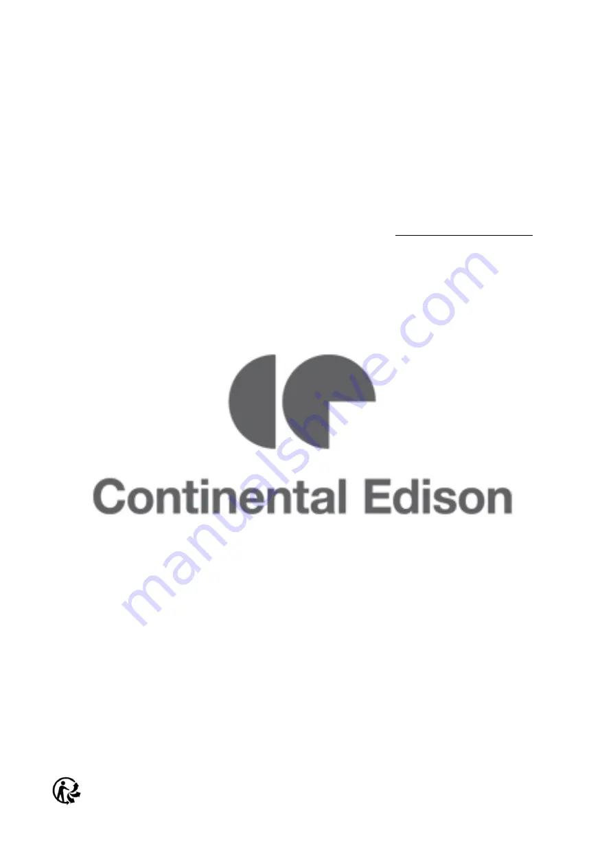 CONTINENTAL EDISON CEBDS4022B3 Instruction Booklet Download Page 48