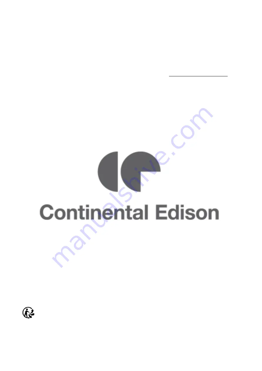 CONTINENTAL EDISON CEBDS6022B3 Instruction Booklet Download Page 48