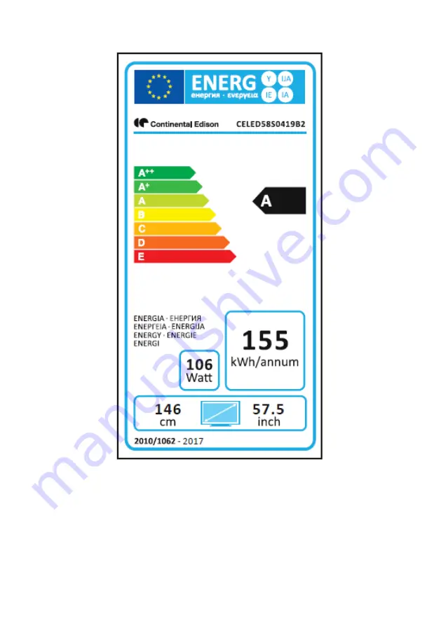 CONTINENTAL EDISON CELED58S0419B2 User Manual Download Page 86