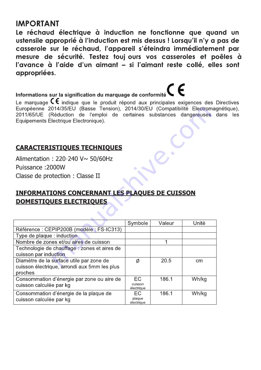 CONTINENTAL EDISON CEPIP200B Instruction Booklet Download Page 6