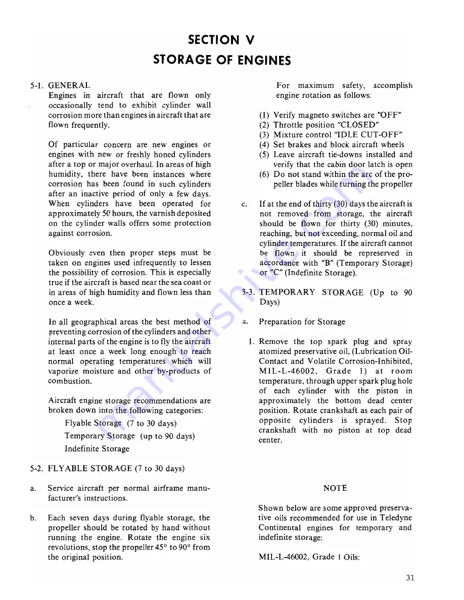 Continental Refrigerator C75 Overhaul Manual Download Page 33