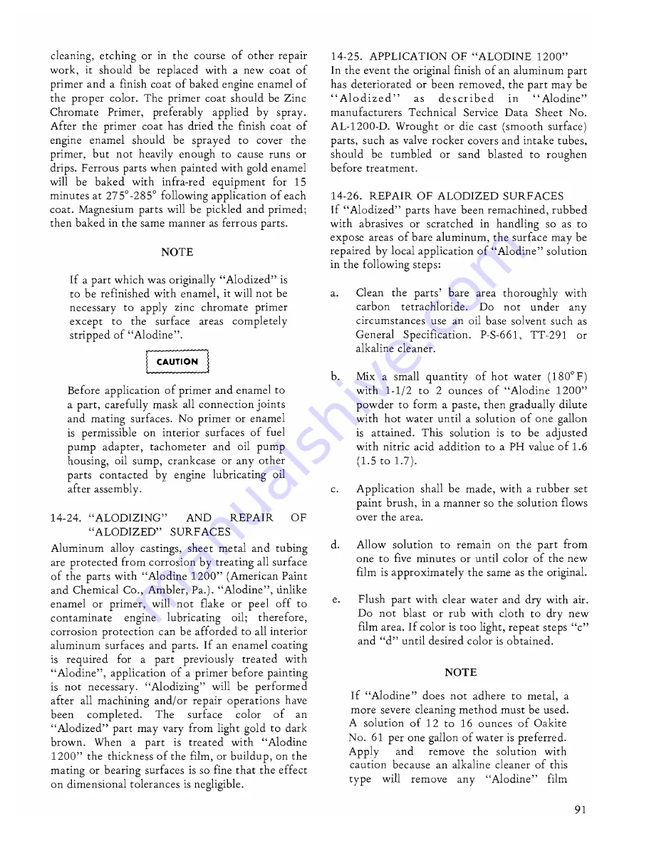 Continental Refrigerator C75 Overhaul Manual Download Page 93