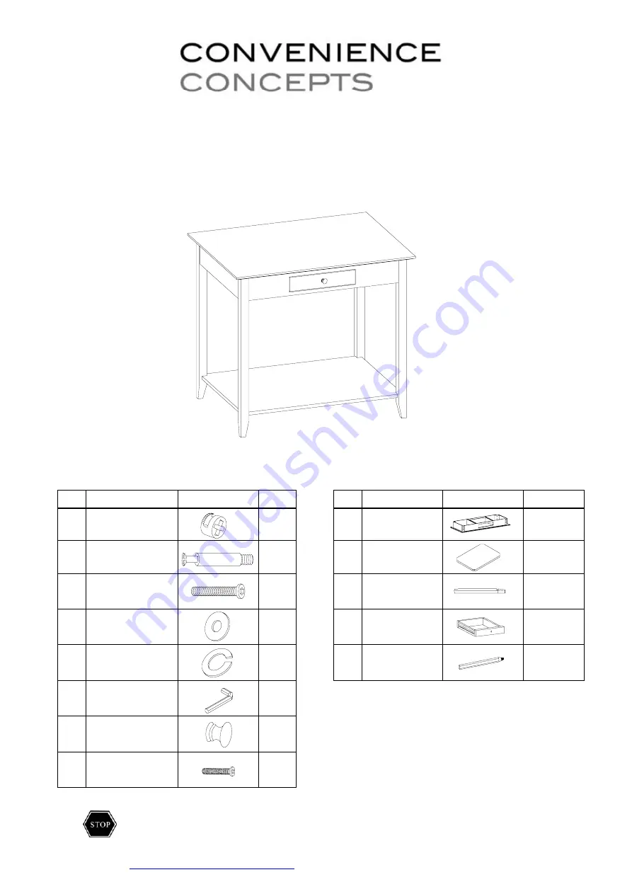 convenience concepts 8013081BL Скачать руководство пользователя страница 1