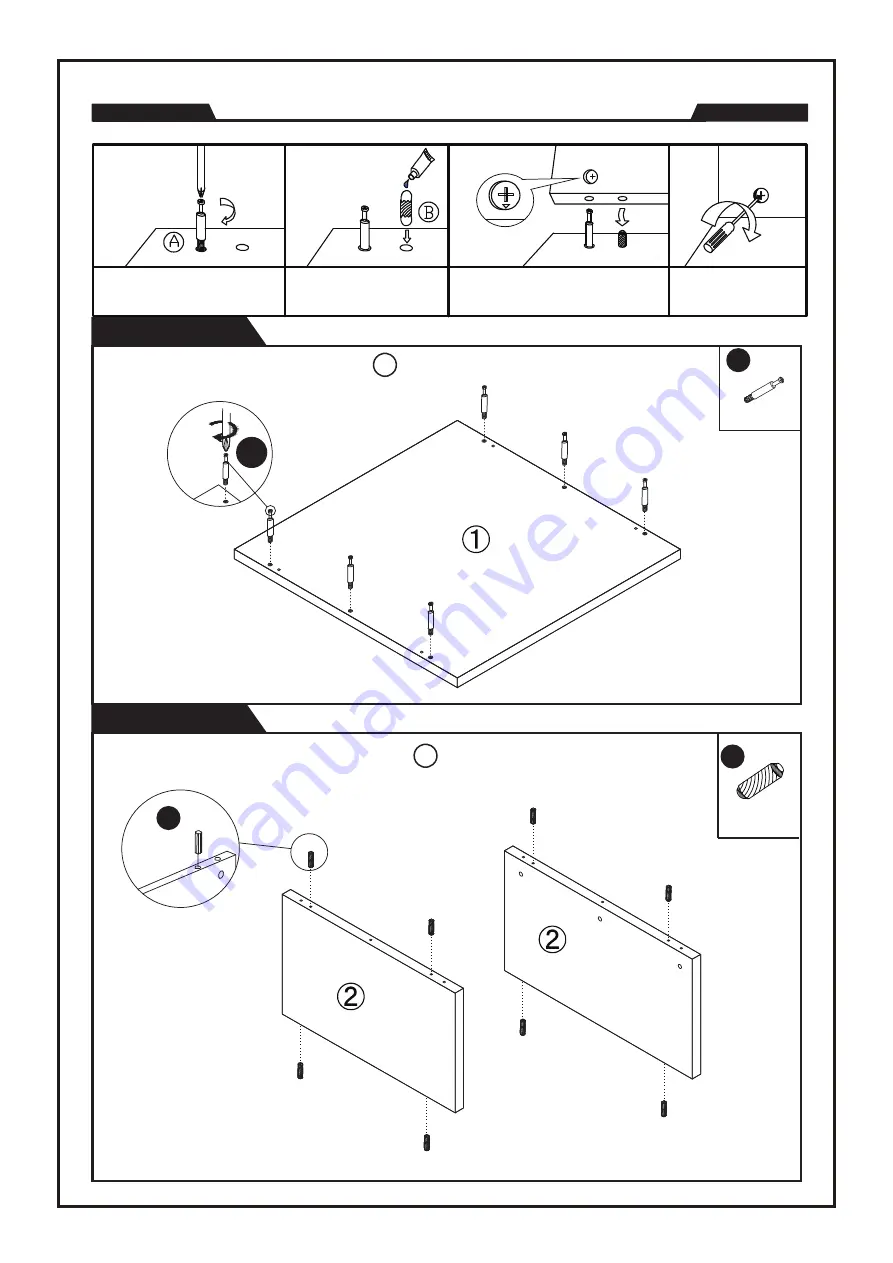 convenience concepts ADMIRAL SQUARE 111239 Assembly Instructions Download Page 3