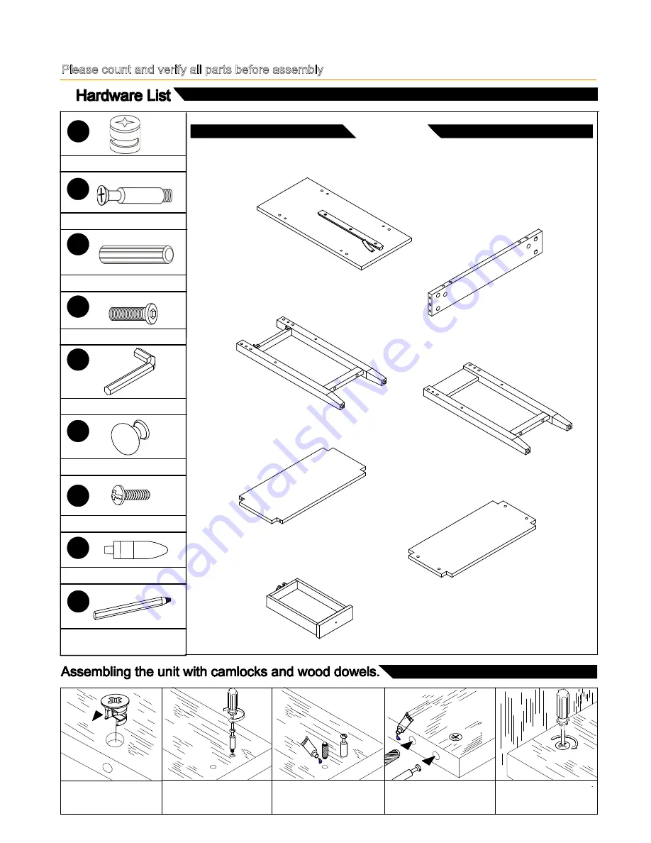 convenience concepts AMERICAN HERITAGE 3 TIER END TABLE Assembly Instructions Download Page 2