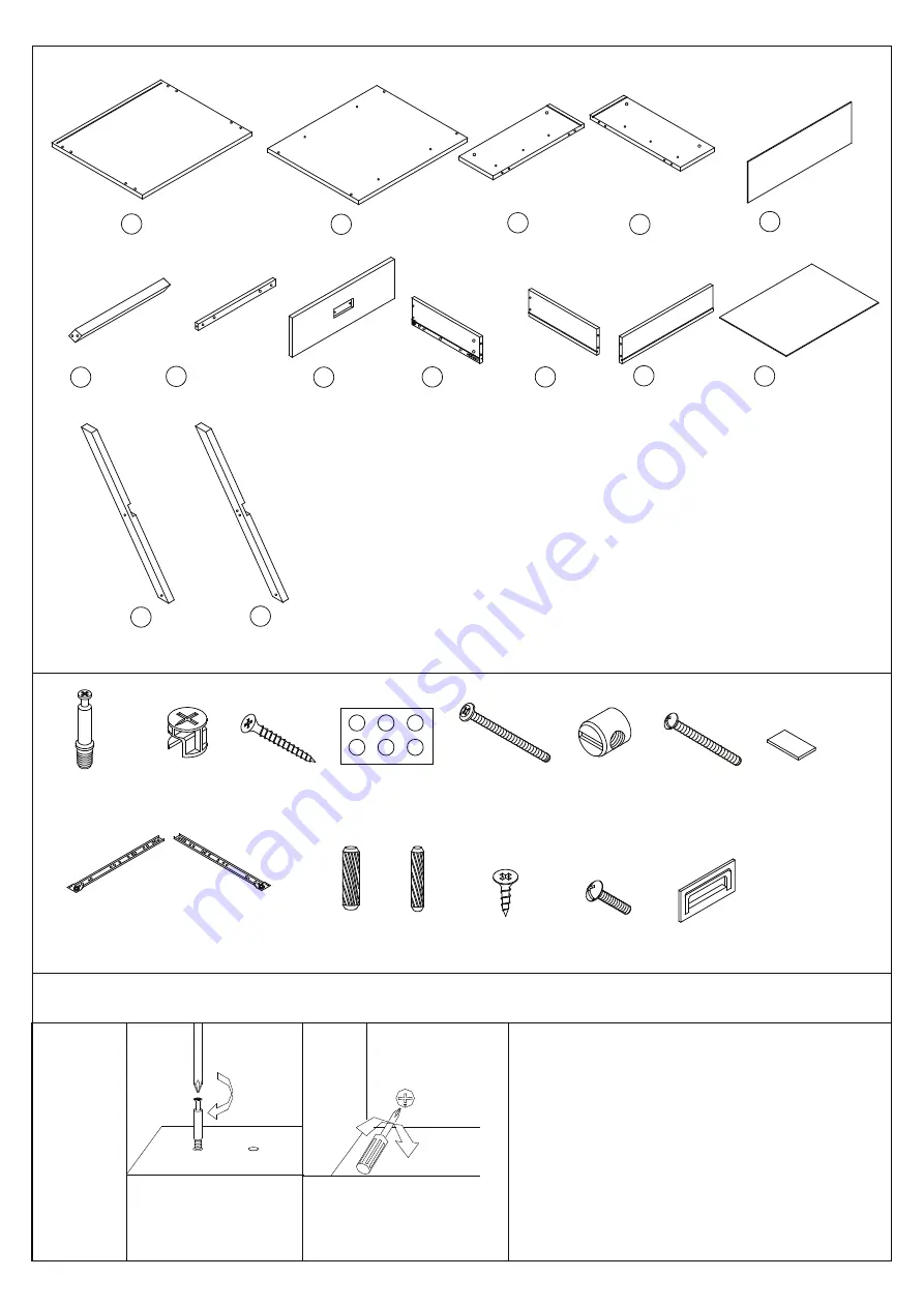 convenience concepts Designs2go Landon 203145BL Assembly Instructions Download Page 2