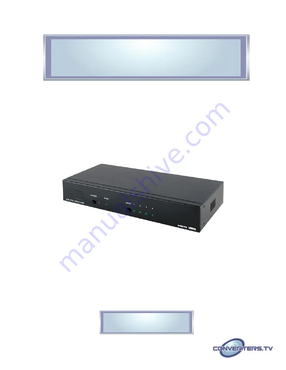 Converters.TV 15376 Operation Manual Download Page 1