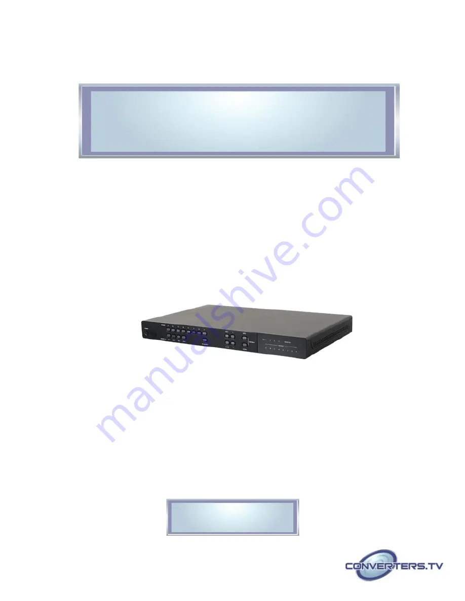 Converters.TV 15401 Operation Manual Download Page 1