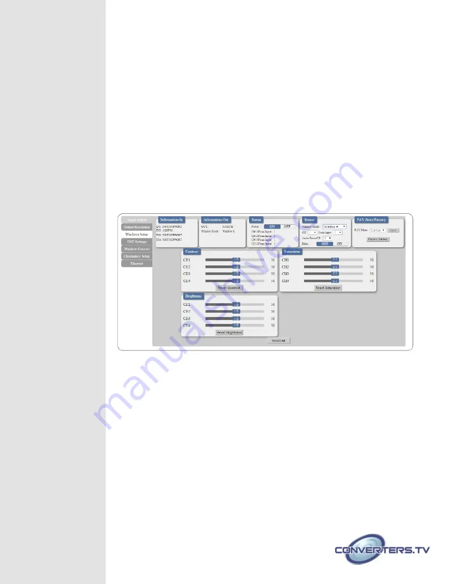 Converters.TV 15401 Operation Manual Download Page 21