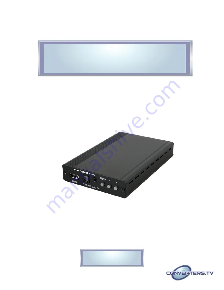 Converters.TV 15405 Operation Manual Download Page 1