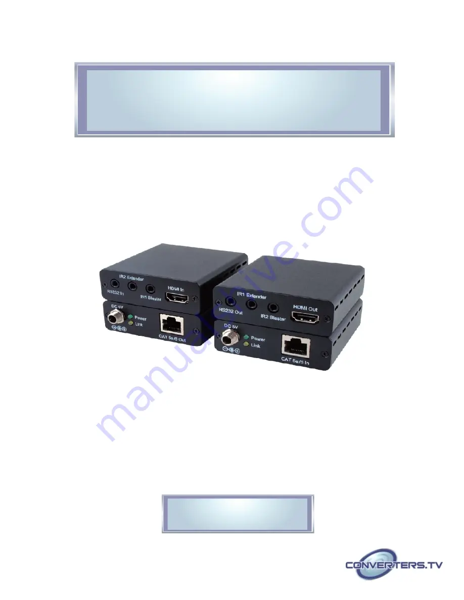 Converters.TV 922 Operation Manual Download Page 1