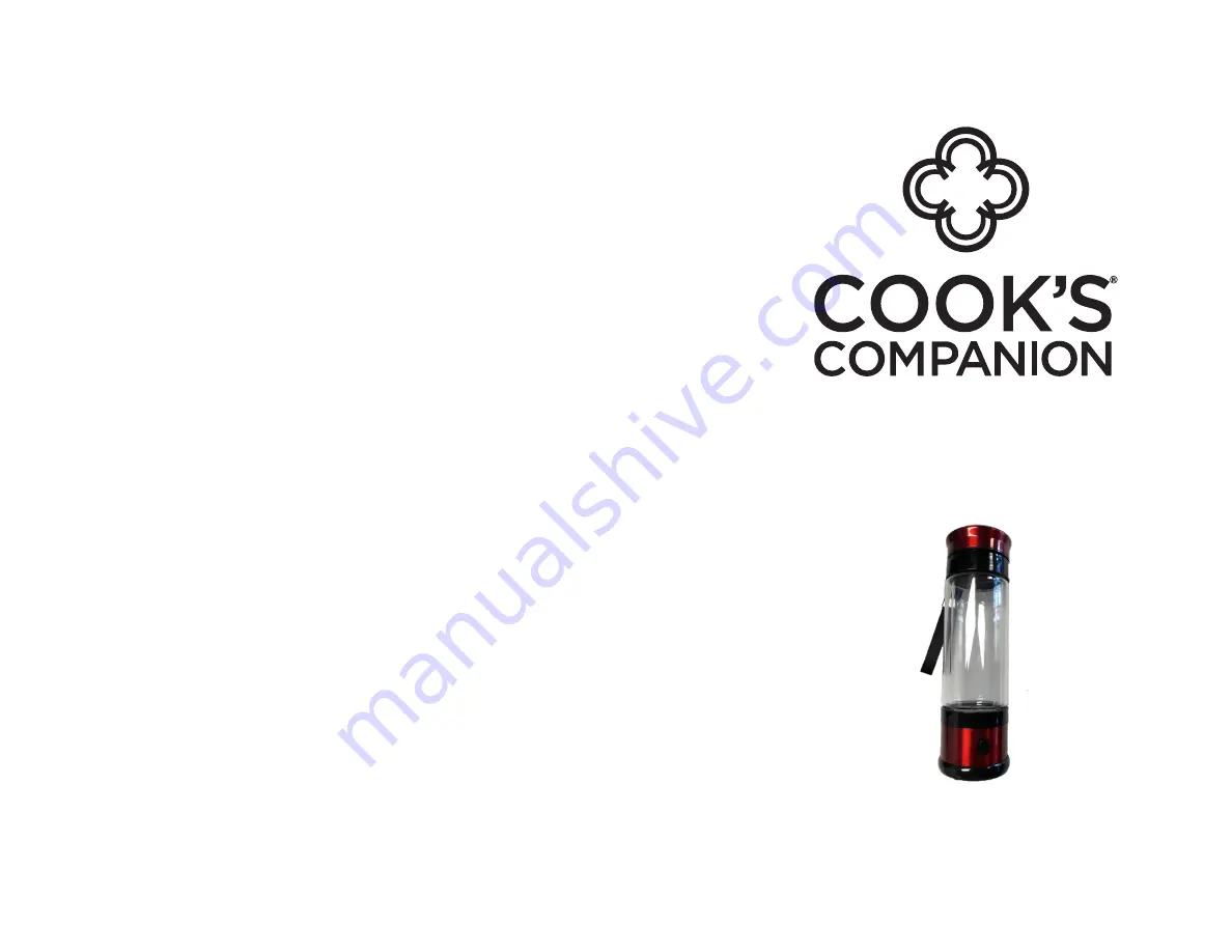 Cook's Companion Hydro Bottle Скачать руководство пользователя страница 1