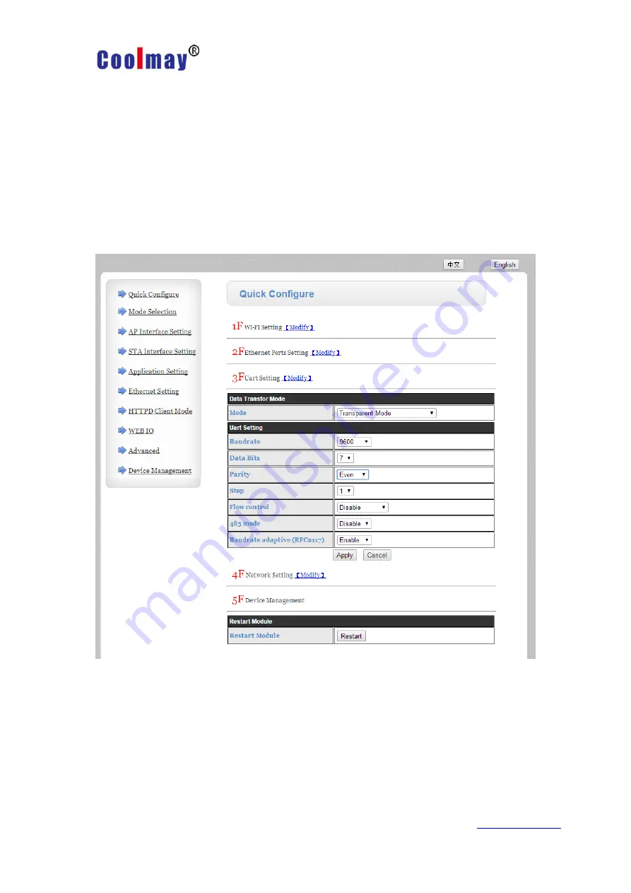 Coolmay CX-WIFI-2NET Скачать руководство пользователя страница 74