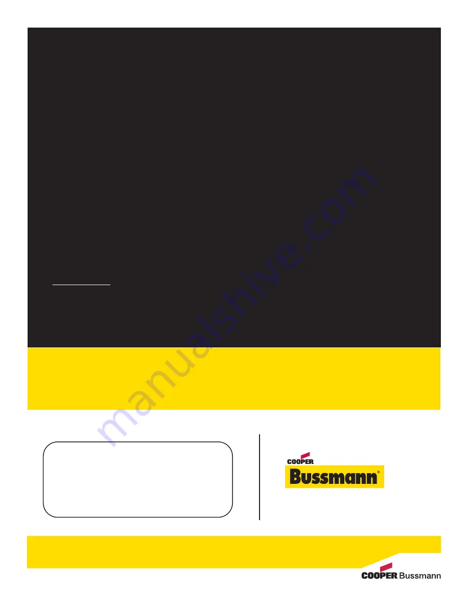 Cooper Bussmann BU-945U-E User Manual Download Page 82