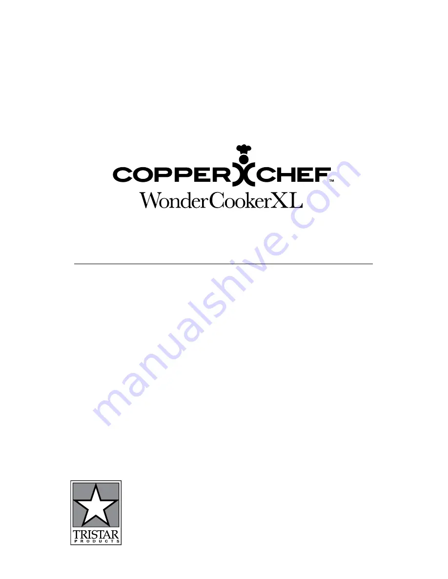 Cooper Chef Wonder Cooker XL Owner'S Manual Download Page 12