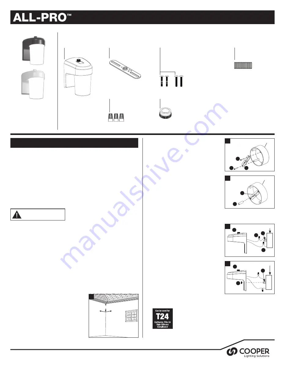 Cooper Lighting ALL-PRO FE0650LPC Скачать руководство пользователя страница 1