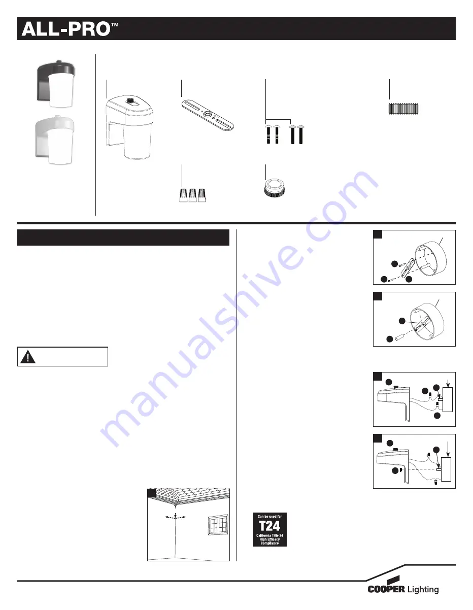 Cooper Lighting ALL-PRO FES0650LPC Instruction Manual Download Page 1