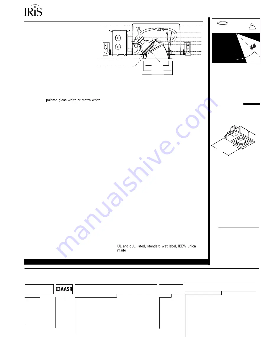 Cooper Lighting IRiS E3AASR Скачать руководство пользователя страница 1