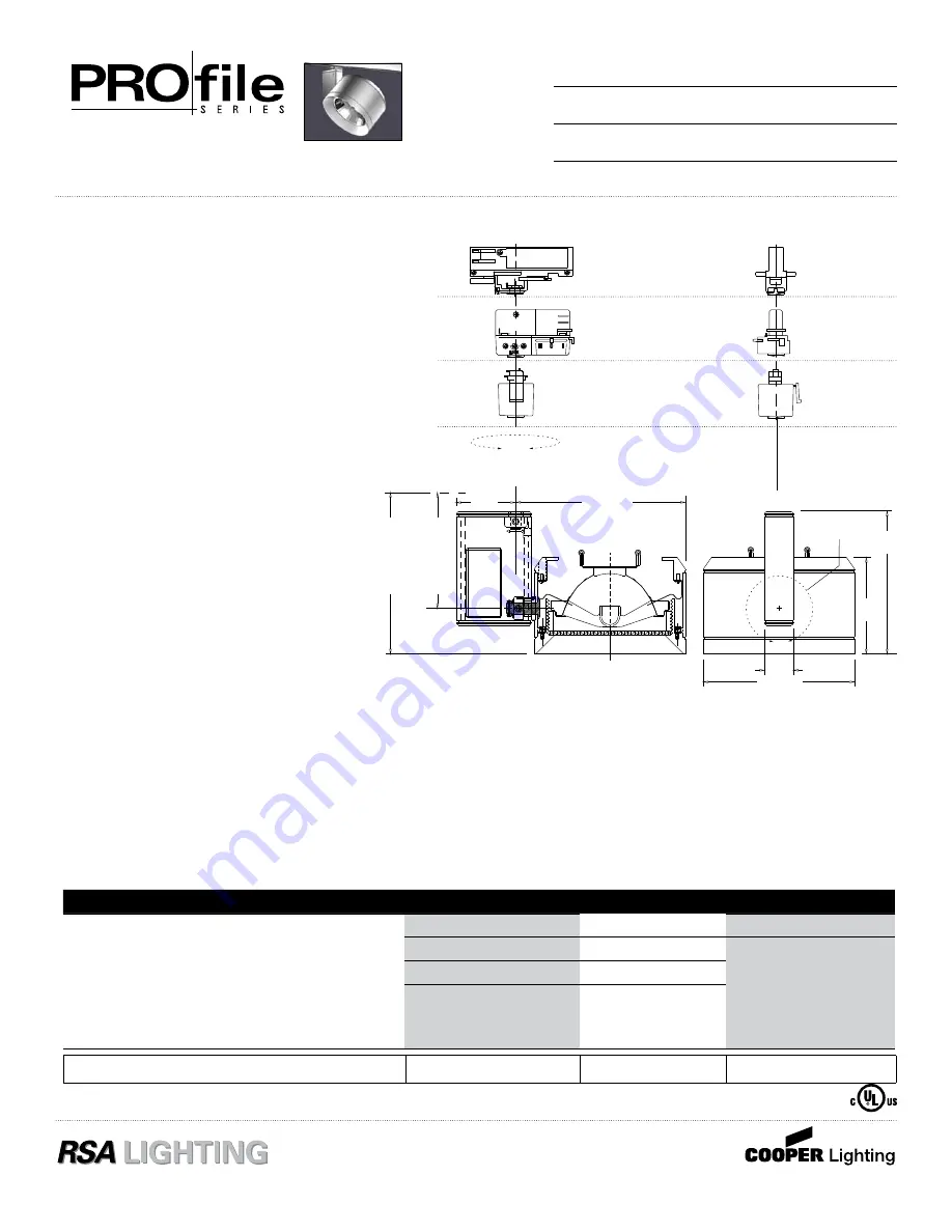 Cooper Lighting PM114obi Specification Sheet Download Page 1